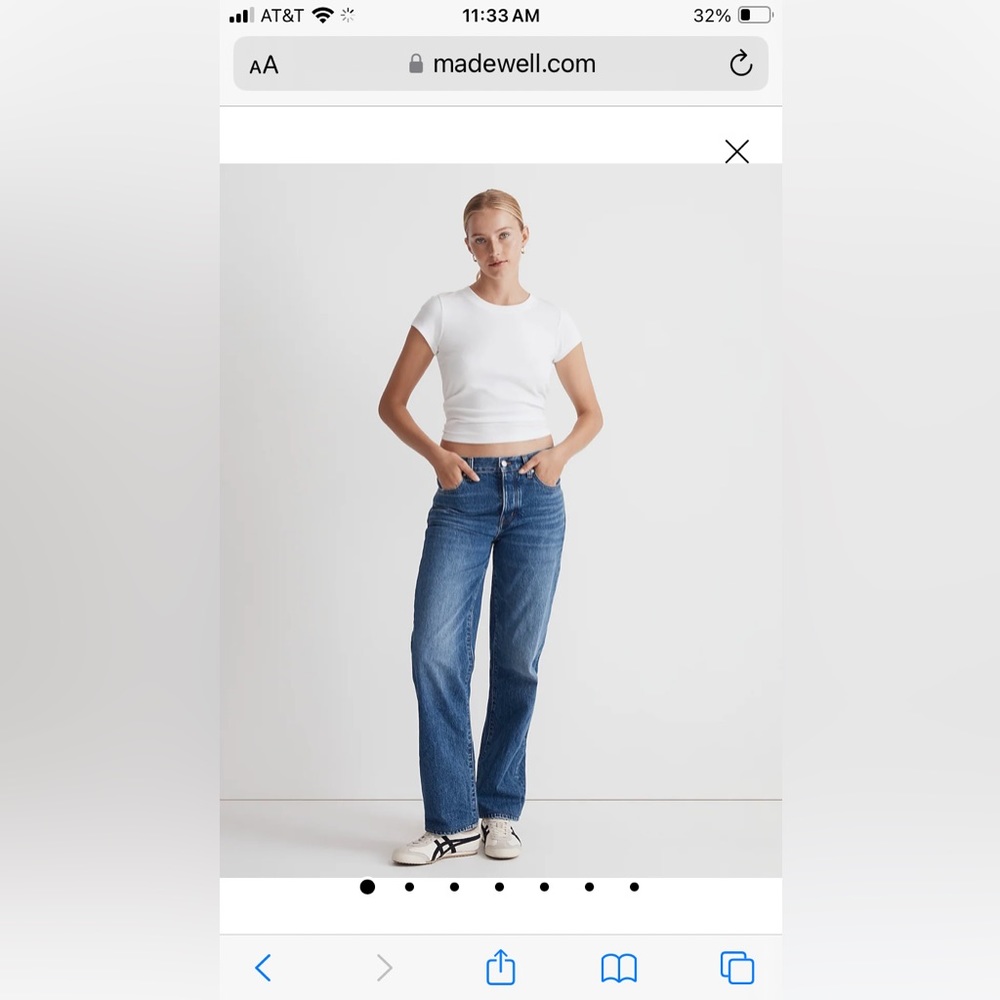 COPY - Madewell low slung straight denim